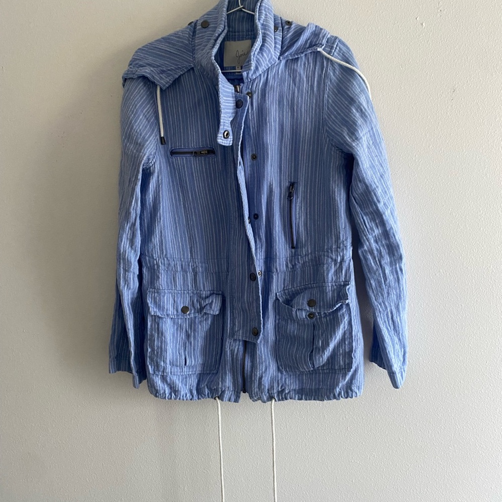 Joie Light Blue Striped Jacket